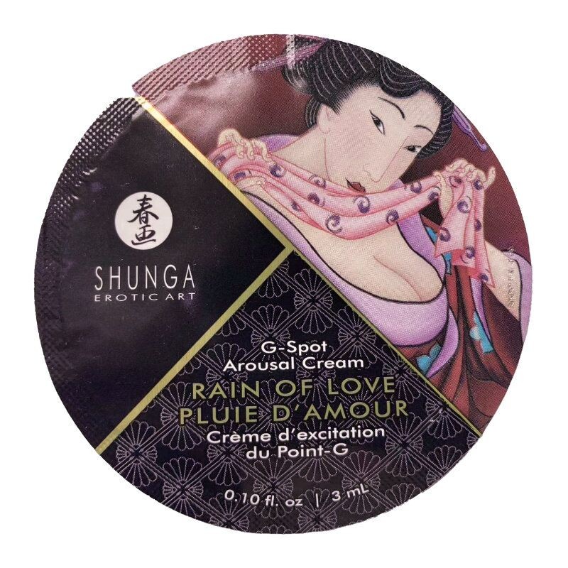 Пробник крема для стимуляции точки G Shunga RAIN OF LOVE (3 мл) - зображення 1