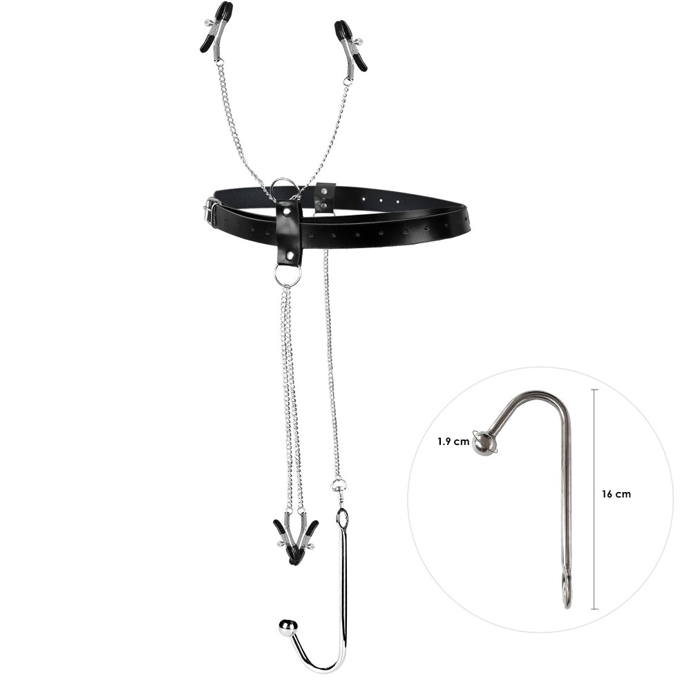 Бондажний набір із металевим анальним гаком №1 Art of Sex Blanca Bondage set with anal hook №1 - зображення 1