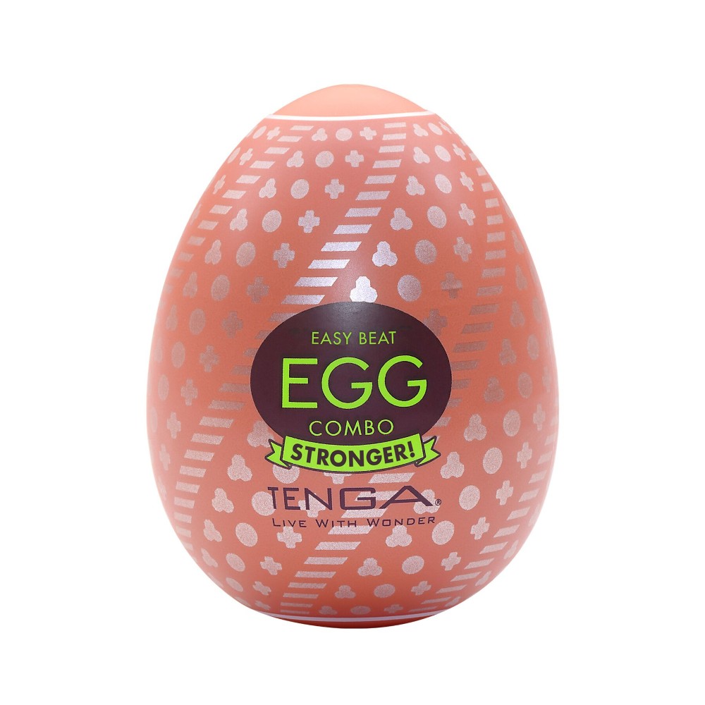 Мастурбатор-яйце Tenga Egg Combo, щільний TPE, пробник лубриканту 5 мл - зображення 1