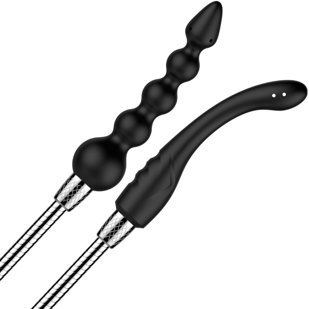 Набір анальних насадок для душу Nexus Advanced Shower Douche Duo Kit – Black, 2 шт - зображення 1