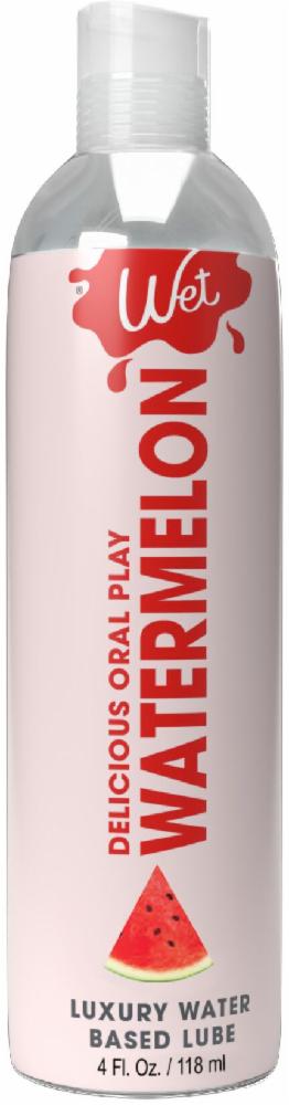 Лубрикант на водній основі Wet Oral Play Watermelon (118 мл), їстівний, без цукру - зображення 1