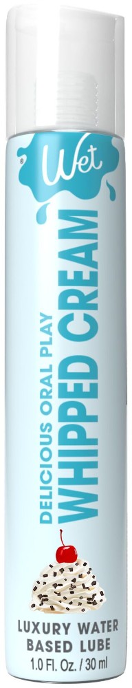 Лубрикант на водній основі Wet Oral Play Whipped Cream (30 мл), їстівний, без цукру - зображення 1
