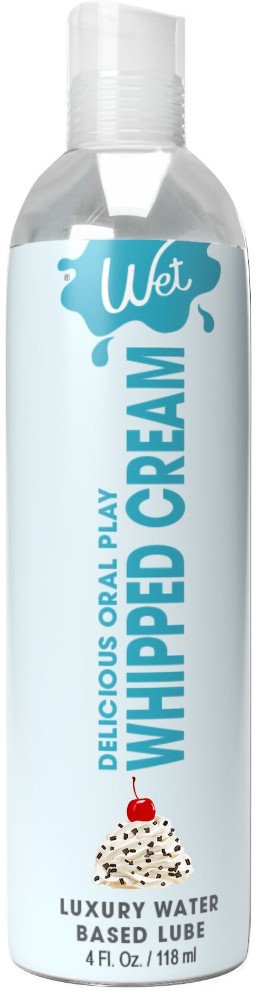 Лубрикант на водній основі Wet Oral Play Whipped Cream (118 мл), їстівний, без цукру - зображення 1