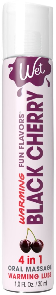 Зігрівальний лубрикант на водній основі Wet Warming Black Cherry 4 in 1, без цукру (30 мл) - зображення 1