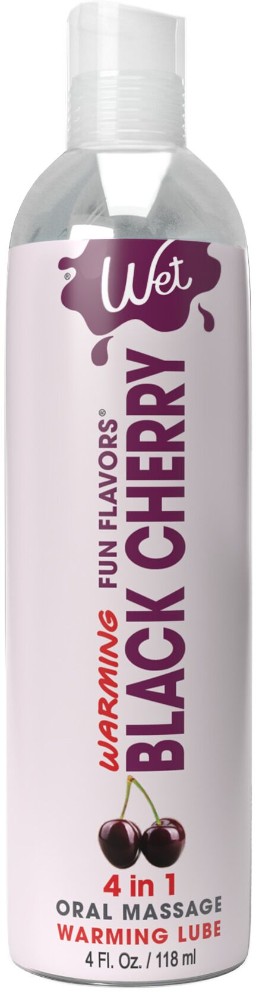 Зігрівальний лубрикант на водній основі Wet Warming Black Cherry 4 in 1, без цукру (118 мл) - зображення 1