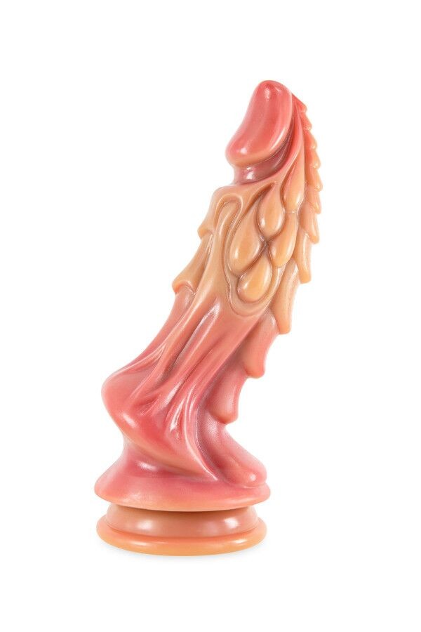 Фентезійний фалоімітатор Kong Silicone The Dragon, довжина 21,5 см, діаметр 6,2 см, для фістингу - зображення 1