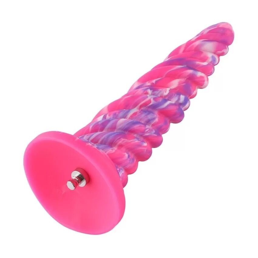 Фалоімітатор для секс-машин Hismith Awl Shape Silicone Dildo Monster Series, кріплення KlicLok - зображення 1