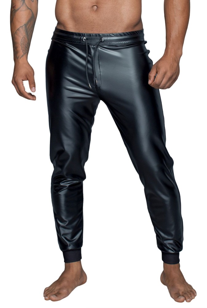 Чоловічі трегінси Noir Handmade H063 Powerwetlook treggings, L, мокрий ефект - зображення 1