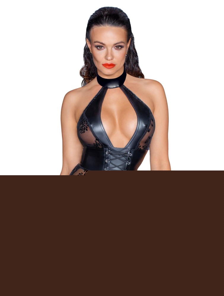Сукня Noir Handmade F238 Short tulle dress with powerwetlook inserts, M - зображення 1