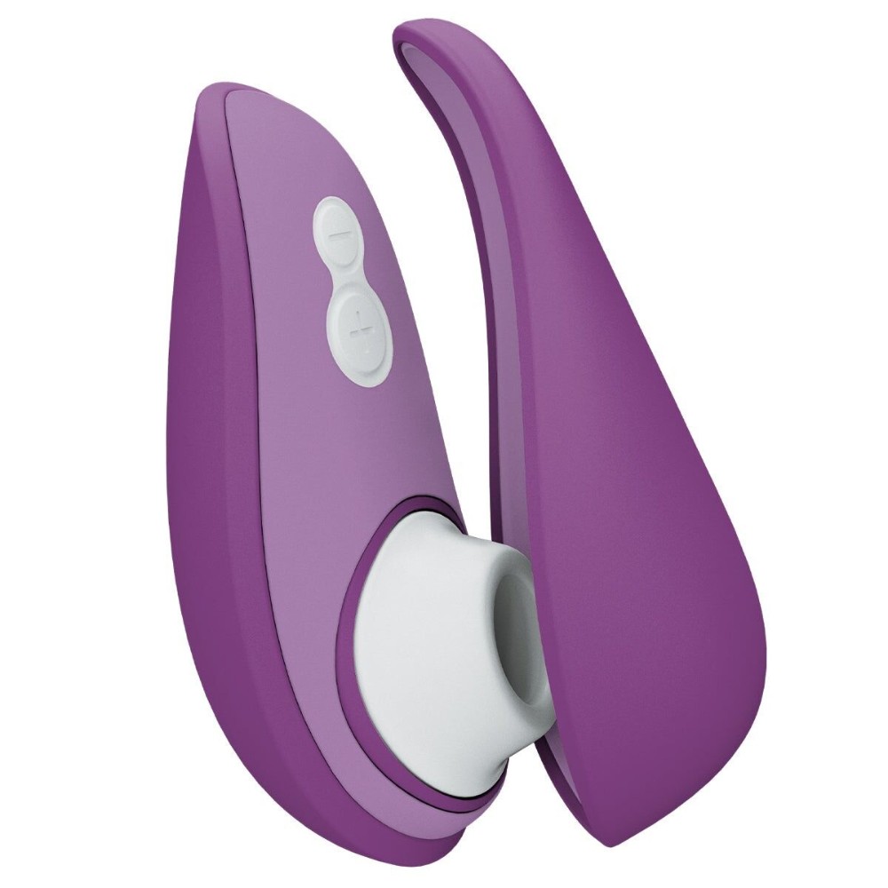 Вакуумний кліторальний стимулятор Womanizer Liberty 2 Purple, 8 режимів, магнітна кришечка - зображення 1