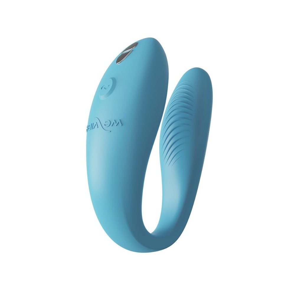 Смарт-вібратор для пар We-Vibe Sync GO Turquoise, тревел-кейс - зображення 1