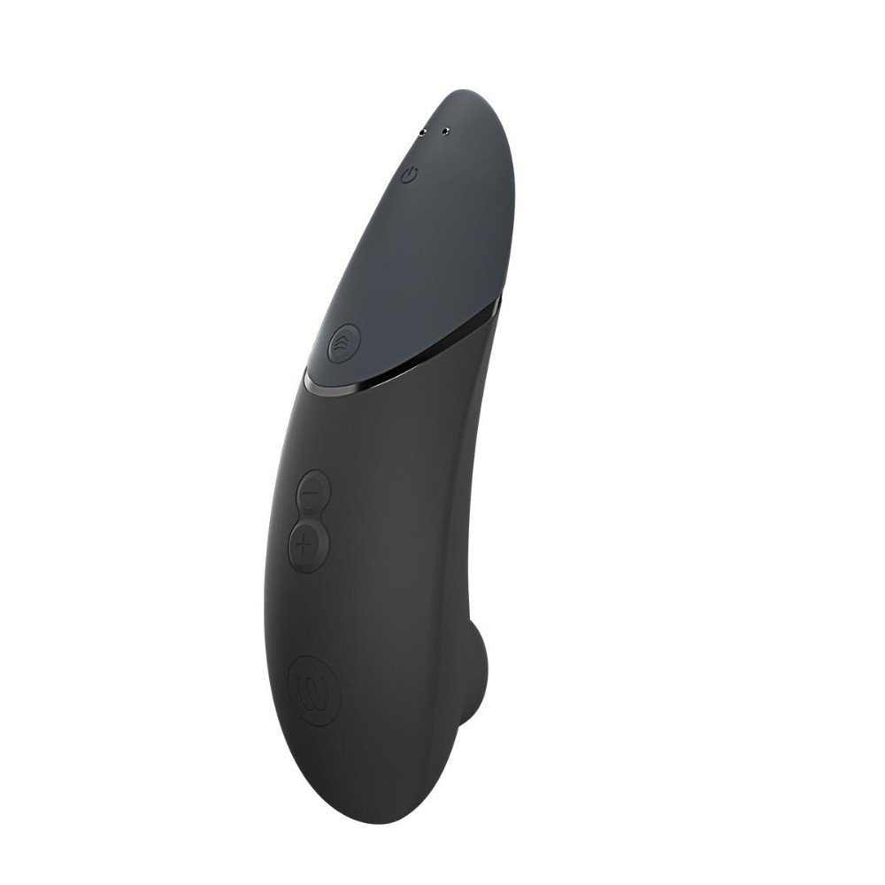 Вакуумний кліторальний стимулятор Womanizer Next Black, 3D Pleasure Air, 14 рівнів інтенсивності - зображення 1