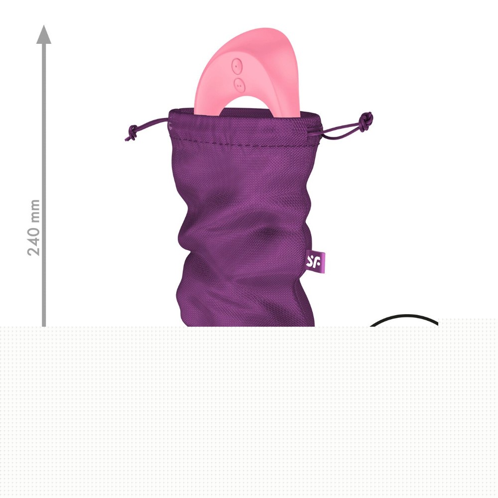 Мішечок для секс-іграшок Satisfyer Treasure Bag M, фіолетовий, на шнурку - зображення 1