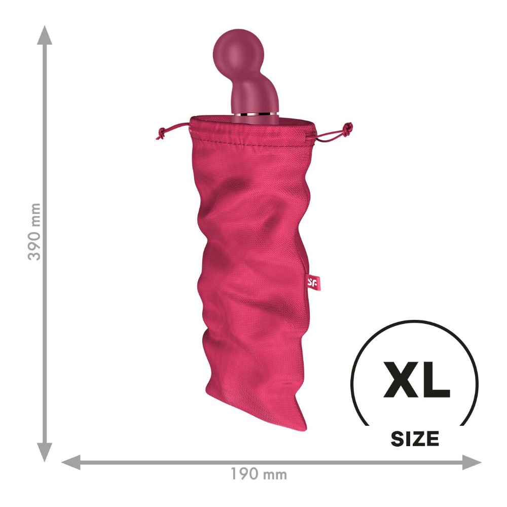 Мішечок для секс-іграшок Satisfyer Treasure Bag XL, рожевий, на шнурку - зображення 1