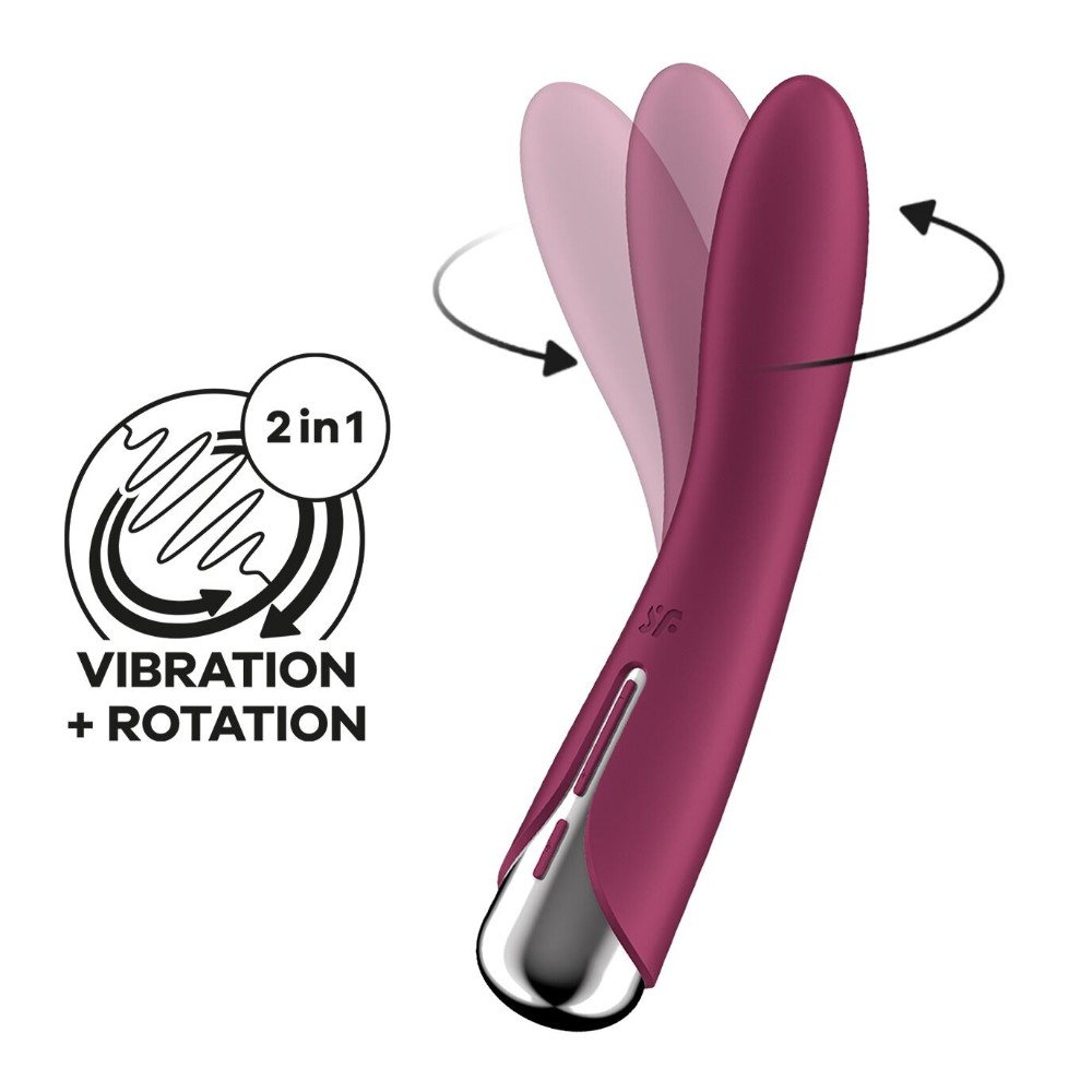Вібратор точки G з обертанням Satisfyer Spinning Vibe 1 Red, 2 мотори - зображення 1