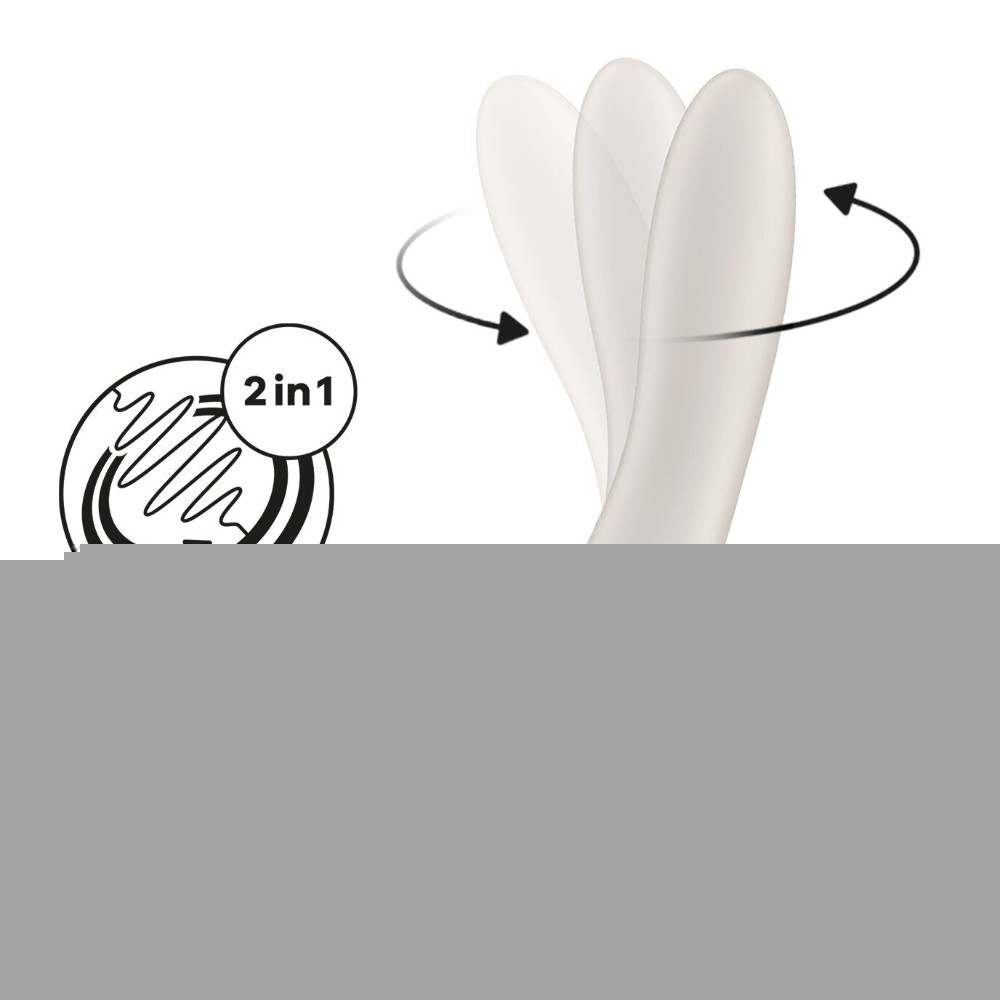 Вібратор точки G з обертанням Satisfyer Spinning Vibe 1 Beige, 2 мотори - зображення 1