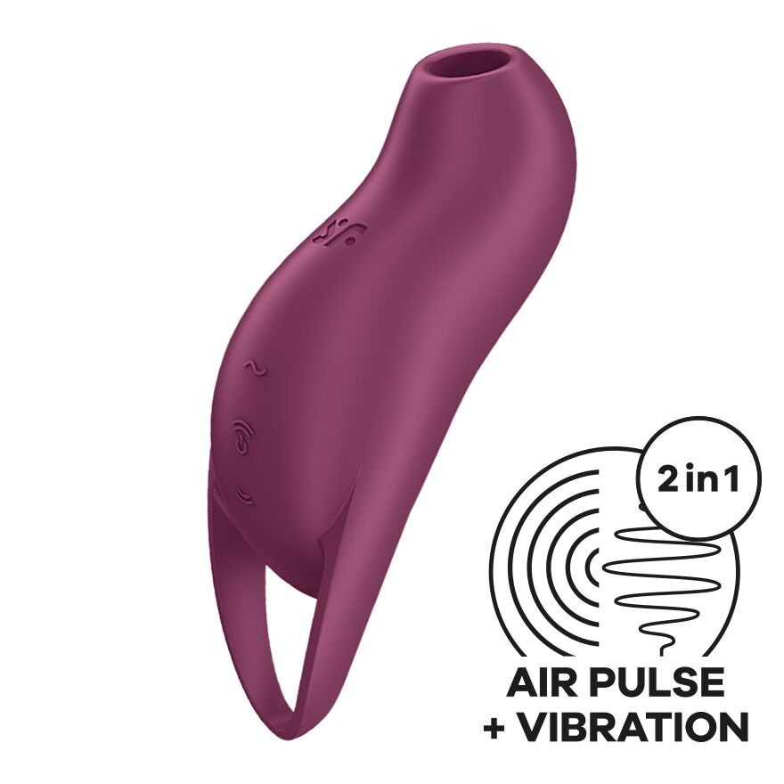 Вакуумний кліторальний стимулятор з вібрацією Satisfyer Pocket Pro 1 Purple - зображення 1