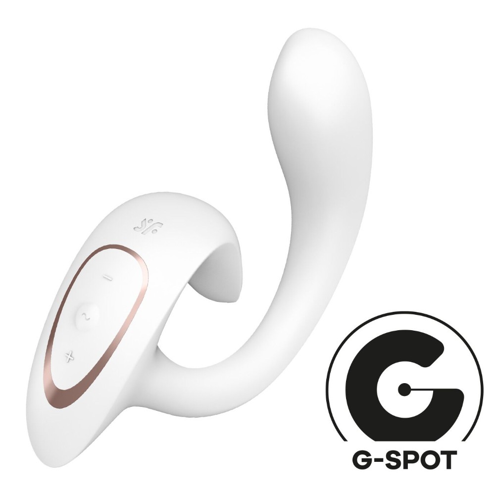 Вагінально-кліторальний вібратор Satisfyer G for Goddess 1 White, 2 мотори - зображення 1