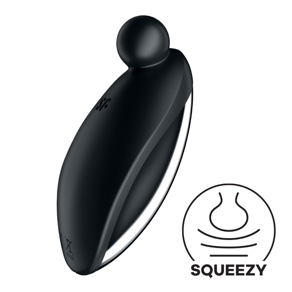 Вібратор для зовнішньої стимуляції Satisfyer Spot On 2 Black, дуже потужний, гнучкий відросток - зображення 1
