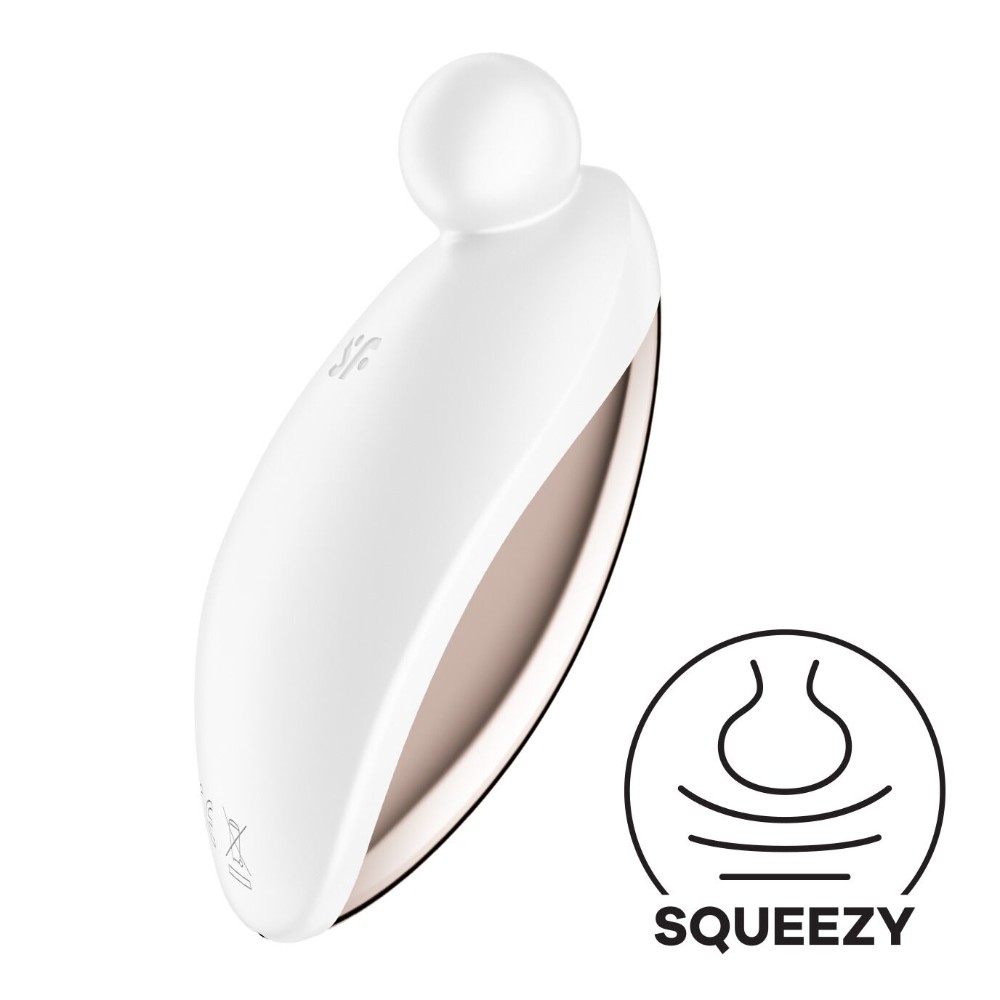 Вібратор для зовнішньої стимуляції Satisfyer Spot On 2 White, дуже потужний, гнучкий відросток - зображення 1