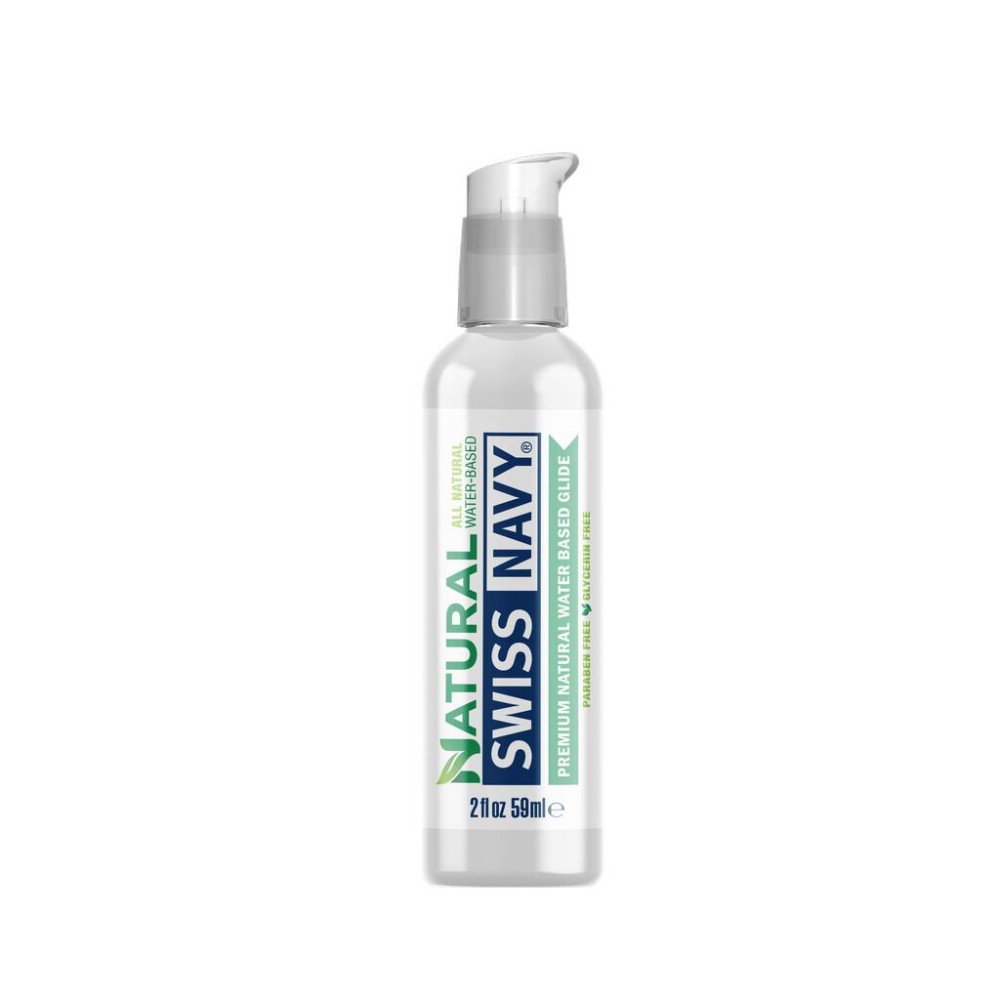 Лубрикант на водній основі Swiss Navy NATURAL All Natural, 59 мл, для чутливої шкіри - зображення 1