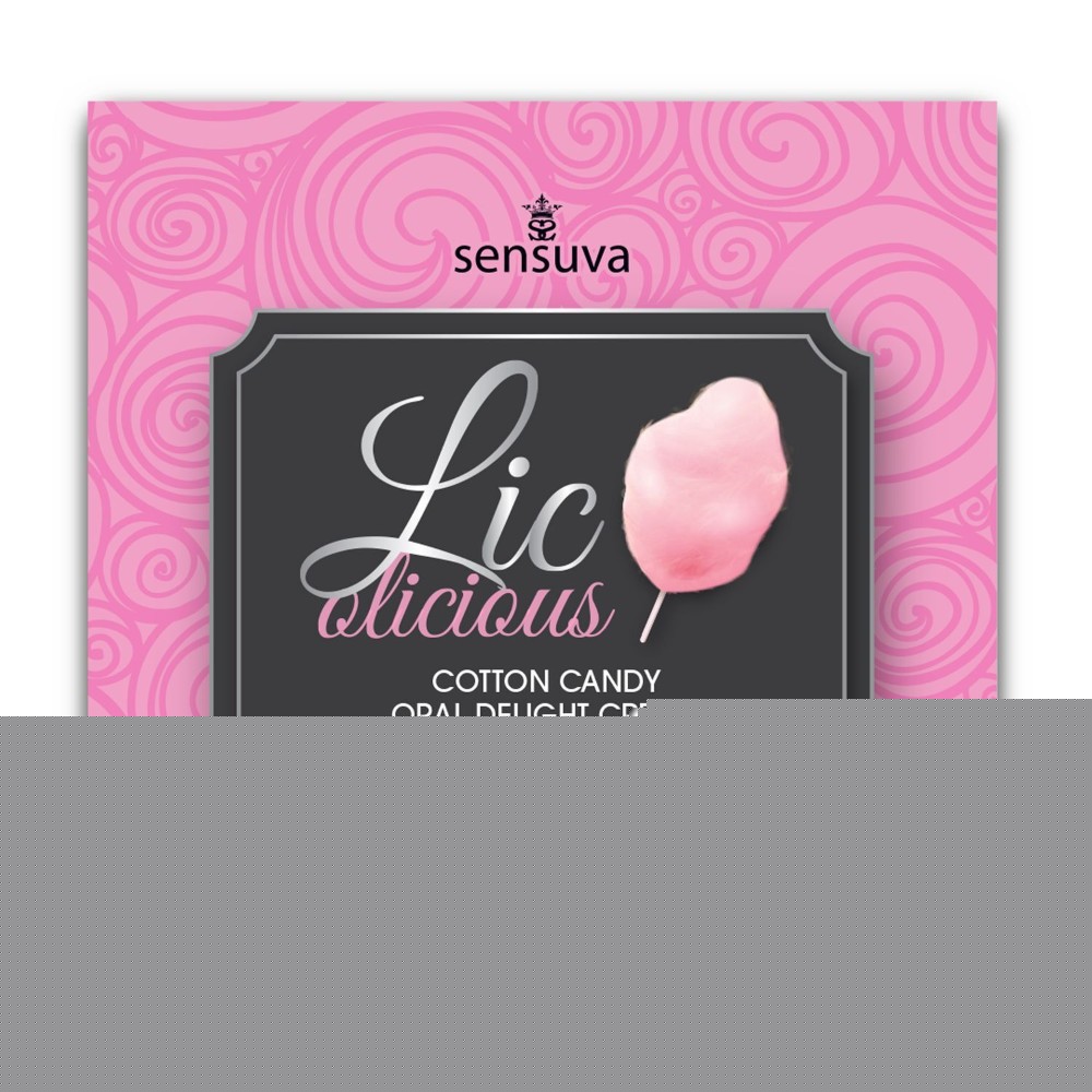 Пробник гелю для мінету Sensuva Lic-o-licious Cotton Candy (6 мл), оліїстий, без цукру - зображення 1