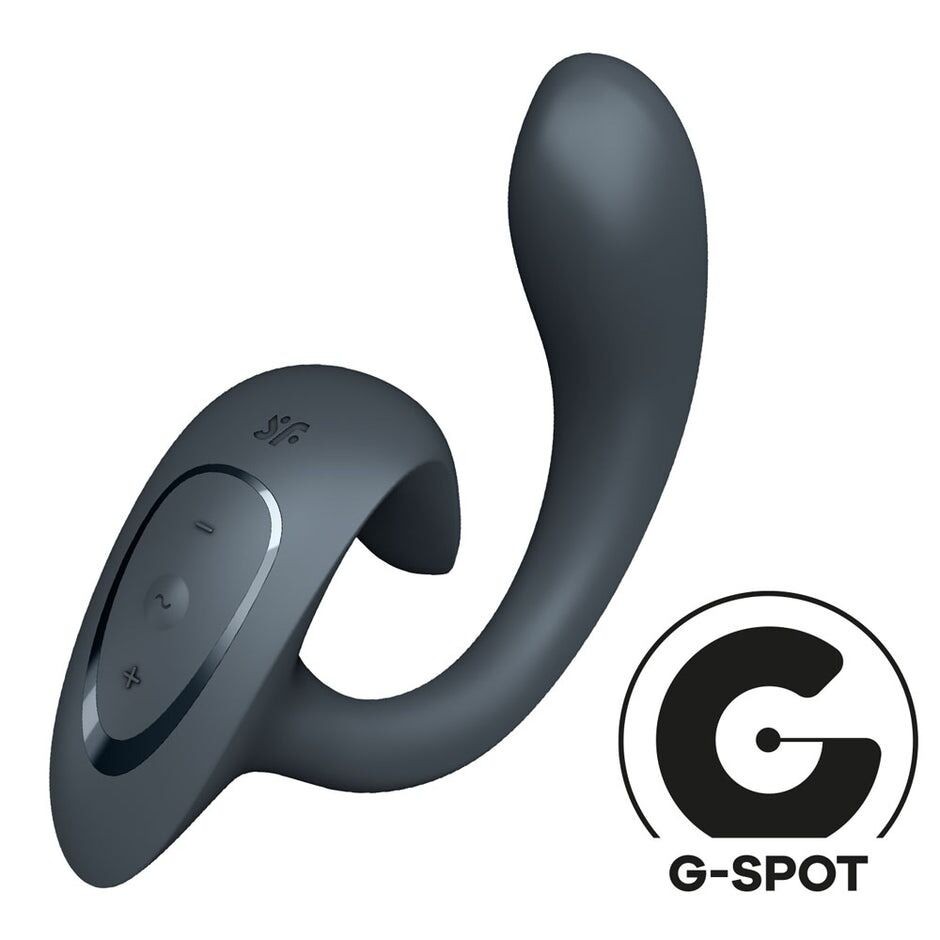 Вагінально-кліторальний вібратор Satisfyer G for Goddess 1 Dark Grey, 2 мотори - зображення 1