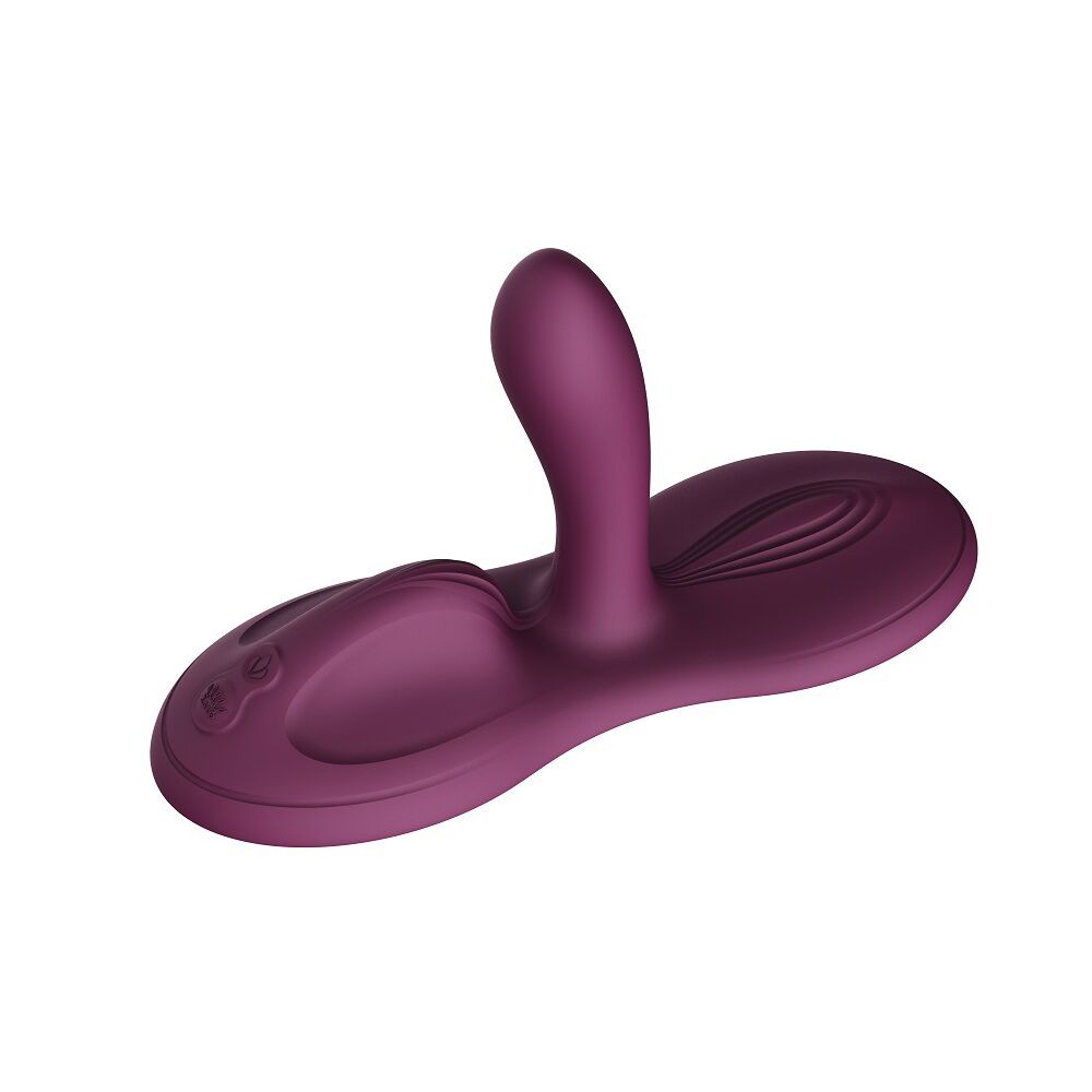 Sit-on-top смарт-вібратор Zalo – Flora Smart Vibrating Pad Velvet Purple, 9 моторів - зображення 1