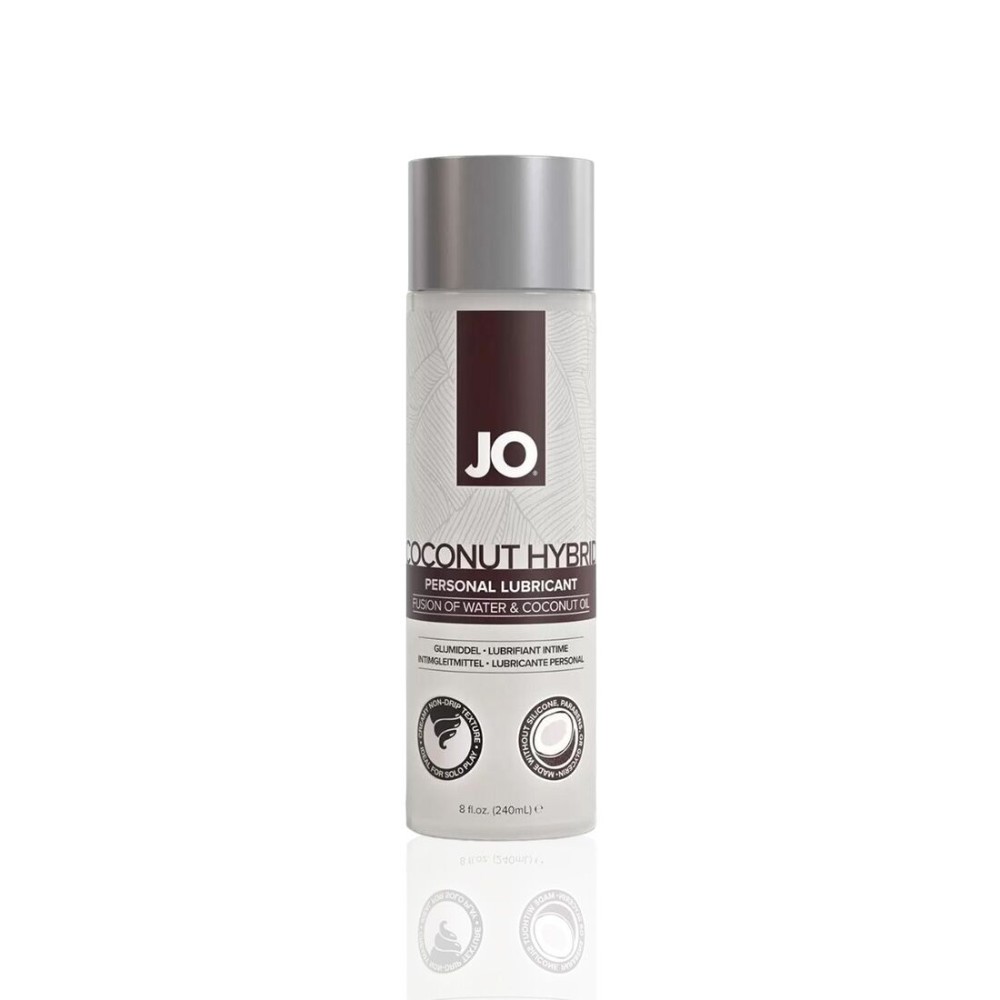 Змазка-крем з кокосовою олією JO Coconut Hybrid ORIGINAL (240 мл) біла - зображення 1