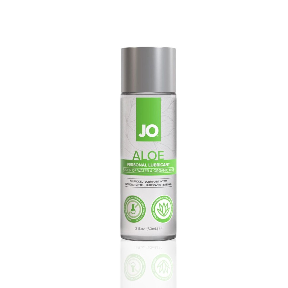 Змазка на водній основі JO H2O Organic Aloe (60 мл), зволожувальний та заспокійливий ефект - зображення 1