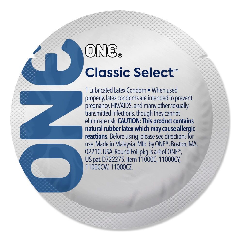 Презерватив ONE Classic Select Contest Collection, 1 шт, гладенький, зі змазкою, дизайнерське паковання - зображення 1