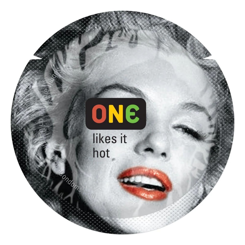 Презерватив ONE Color Sensations ONE likes it hot, 1 шт, червоний, гладенький, зі змазкою - зображення 1