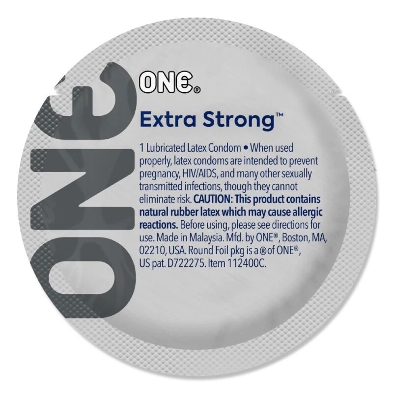 Презерватив ONE Extra Strong, 1 шт, розширена форма, зі змазкою, підходить для анального сексу - зображення 1
