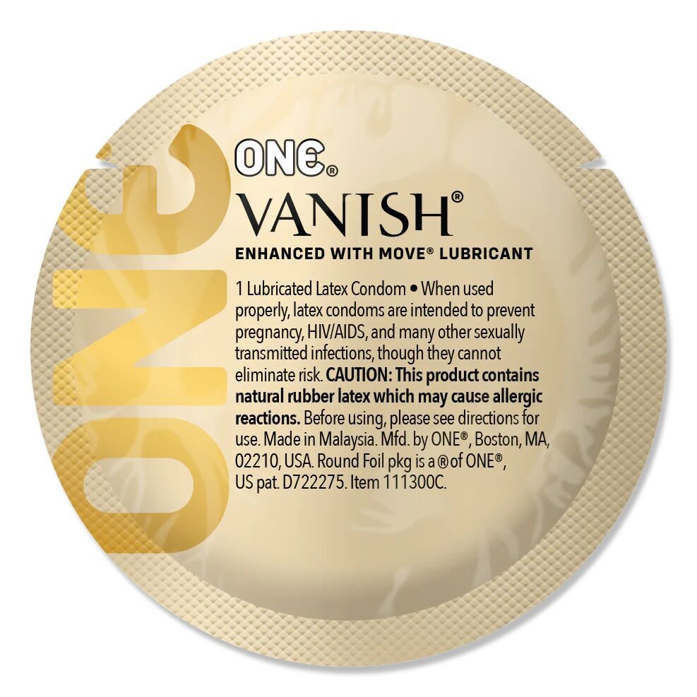 Презерватив ONE Vanish Hyperthin, 1 шт, ультратонкий, зі змазкою - зображення 1