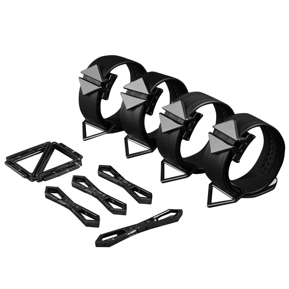 Набір фіксаторів для рук та ніг LOCKINK Hogtie Set, чорний, ремені з натуральної шкіри - зображення 1