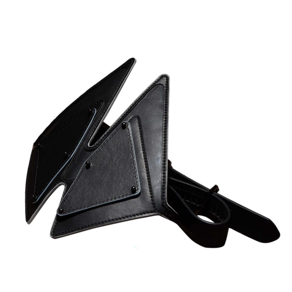 Маска на очі LOCKINK Vixen Blindfold, чорна, натуральна шкіра, регульований обсяг - зображення 1