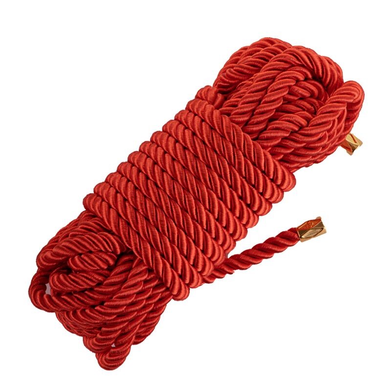 Мотузка для шибарі LOCKINK SEVANDA Shibari Pratice Rope, червона, 8 м, нейлон+бавовна - зображення 1