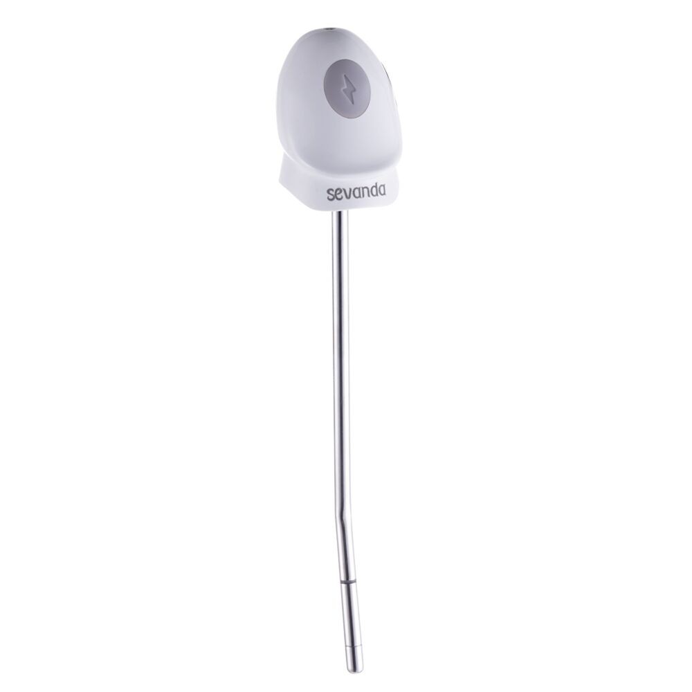 Уретральний зонд LOCKINK SEVANDA Vibrating & E-stim Metal Urethral Sounding - White - зображення 1