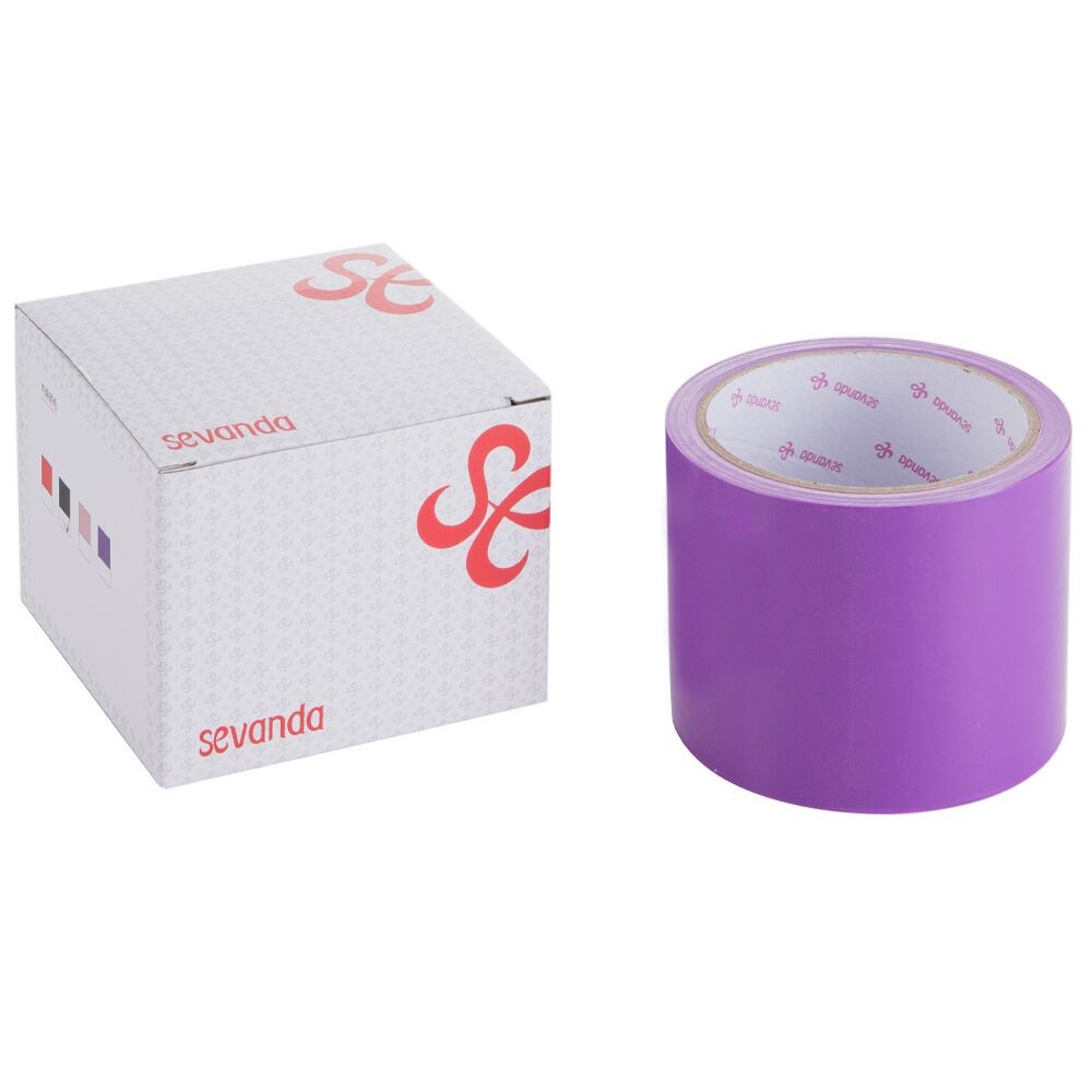 Скотч для бондажу LOCKINK SEVANDA Electrostatic Tape, фіолетова, 16 м - зображення 1