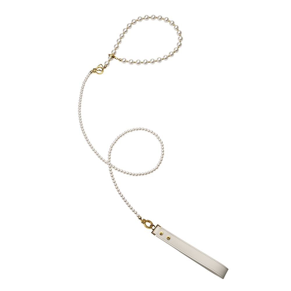 Перлинний нашийник з повідцем LOCKINK Pearl Collar & Leash Set - зображення 1