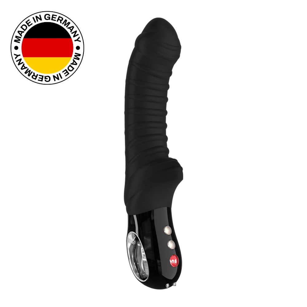 Вібратор для точки G Fun Factory TIGER black, ребристий, підходить для анальної стимуляції - зображення 1
