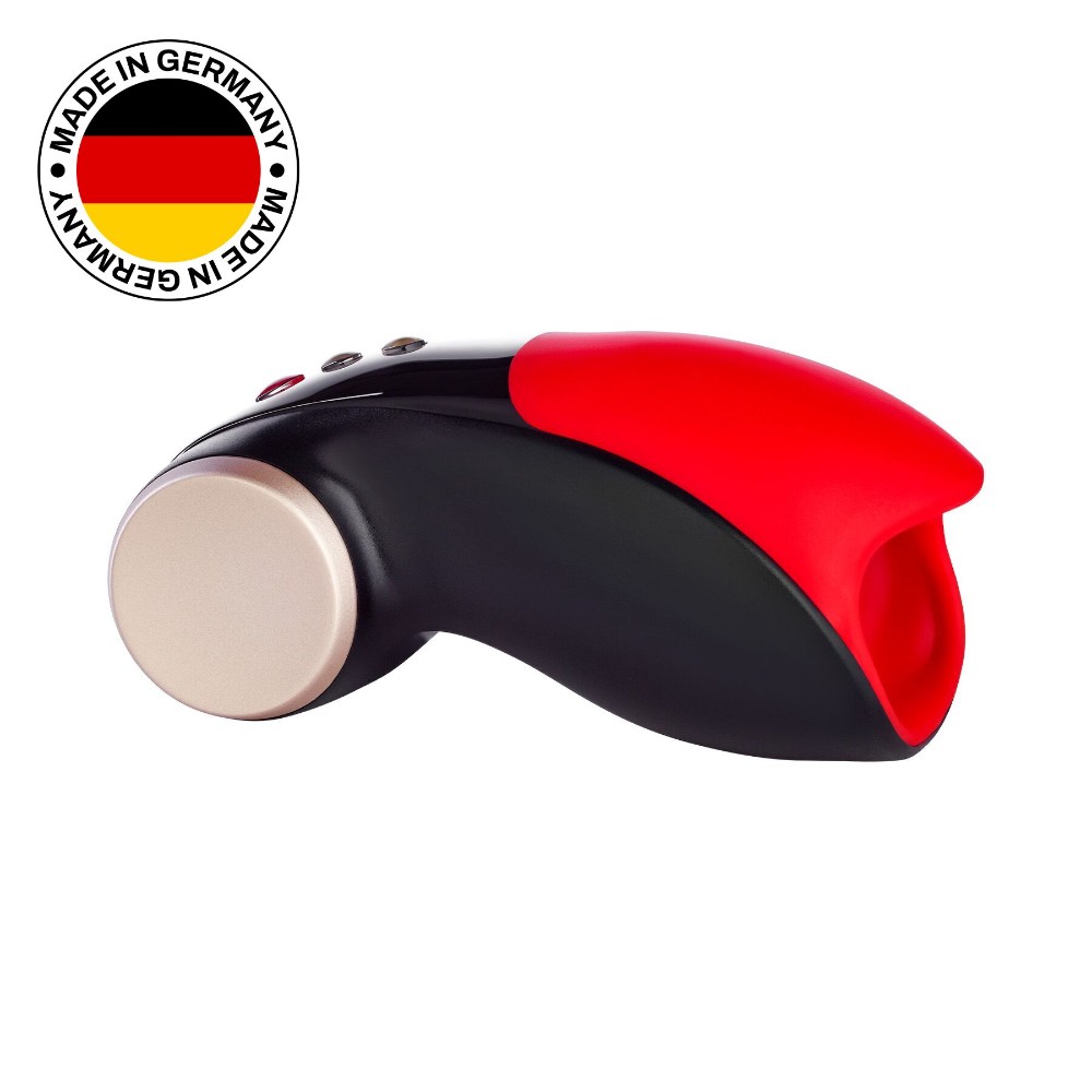 Мастурбатор для головки пеніса Fun Factory COBRA LIBRE II black/red, 2 мотори, гра без рук - зображення 1