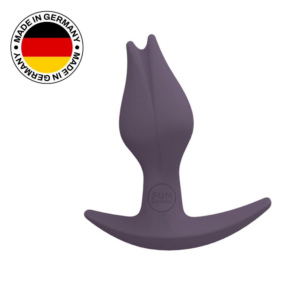 Анальна пробка Fun Factory BOOTIE FEM, фіолетова, у вигляді бутона, діаметр 2,9 см, тонкий обмежувач - зображення 1