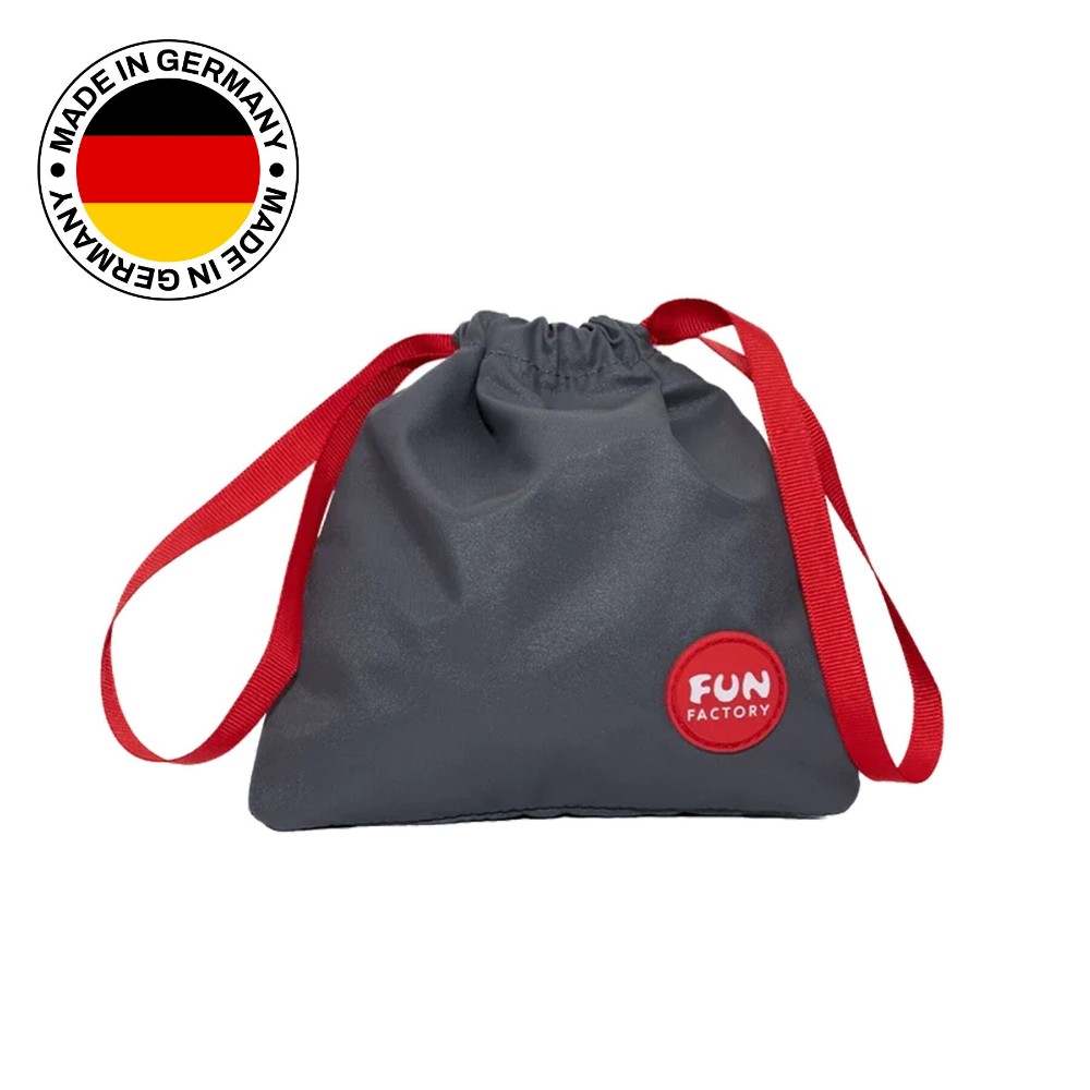 Сумка для секс-іграшок Fun Factory TOYBAG, S, сіра, кисет, 14x14 см - зображення 1