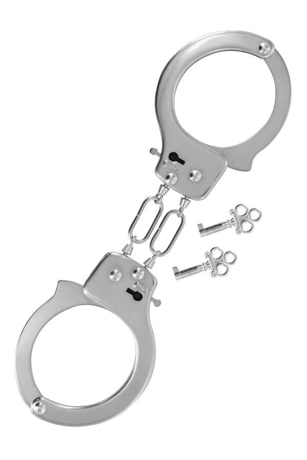 Строгі металеві наручники Fetish Tentation Soft adjustable metal wrist cuffs - зображення 1