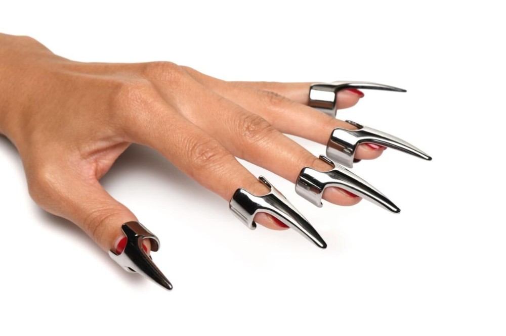 Набір кілець з кігтями Master Series Five-Piece Sensation Claw Rings - Silver - зображення 1