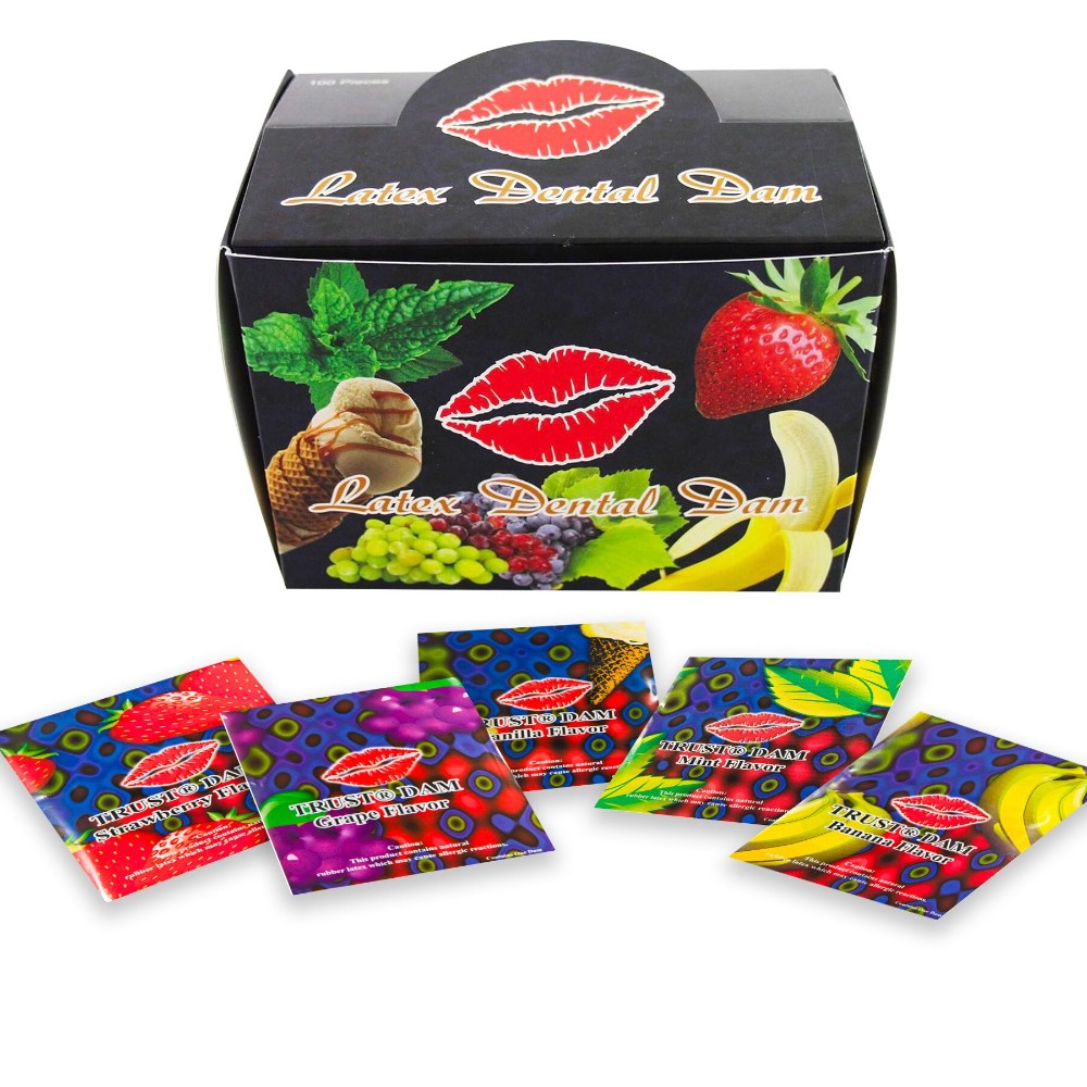 Набір латексних серветок Latex Dental Dams Assorted 100 шт - зображення 1