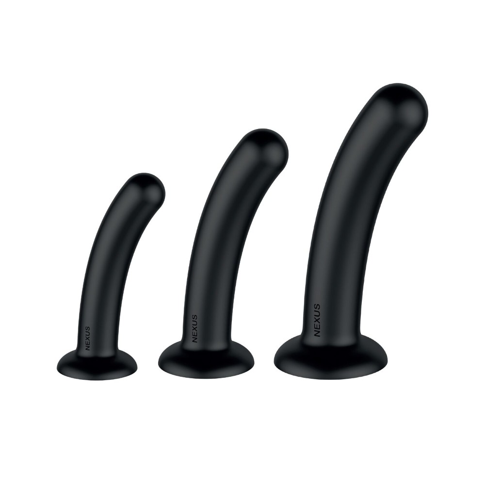 Набір дилдо Nexus Dilating Set (17 см, 15 см, 12,5 см) - зображення 1
