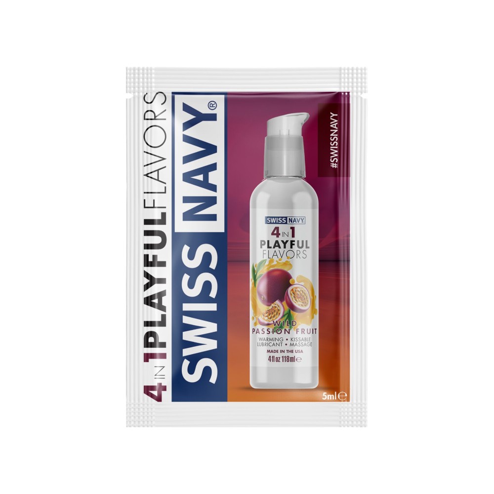 Пробник Swiss Navy  4 in 1 Wild Passion Fruit 5 мл - зображення 1