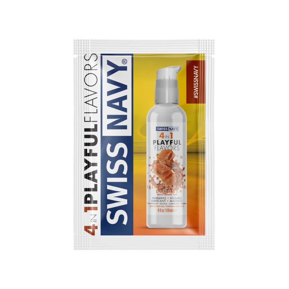 Пробник Swiss Navy  4 in 1 Salted Caramel Delight 5 мл - зображення 1